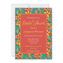 Laranja tropical e Chá de panela floral amarelo