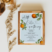 Laranjas da Clementina Azul Pequeno Chá de fraldas