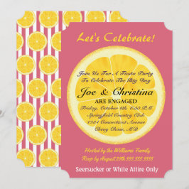 Convites Laranjas e Festa Vermelha de Nantucket Cocktail