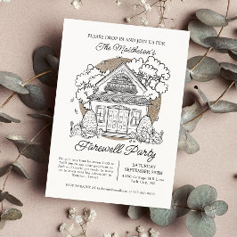 Convites Largar no Farewell House Fox House