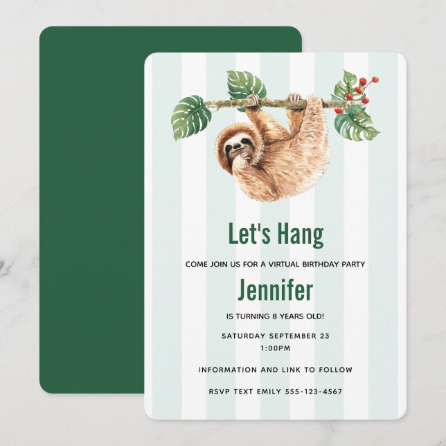 Convites Largura de Cuta, Prendendo-se para Baixo, Vírgula  (Frente/Verso)