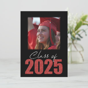 Convites Largura vermelha de lançamento de fotos de 2025