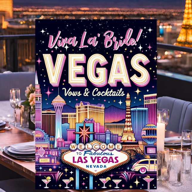 Convites Las Vegas Bachelorette Bash (Vegas Themed Bachelorette Party Invitation)