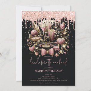 Convites Las Vegas Bachelorette elegante