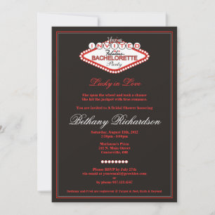 Convites Las Vegas Bachelorette Party Invitation