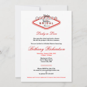 Convites Las Vegas Bridal Shower Invitation