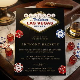 Convites Las Vegas Casino Night Bachelor Party