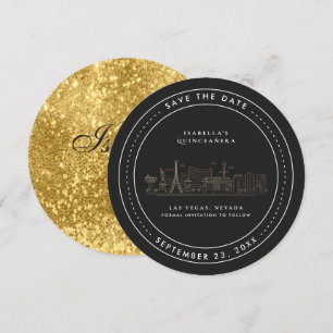Convites Las Vegas   Quinceañera Salve a Data