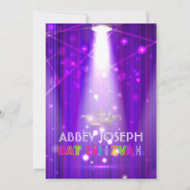 Convites Laser PixDezines / Luz Neon Bat Mitzvah