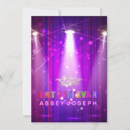 Convites Laser PixDezines / Luz Neon Bat Mitzvah