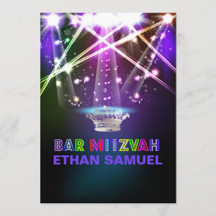 Convites Laser PixDezines /neon luzes bar mitzvah