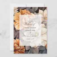 Latte Brown para Caramel Floral Casamento outono