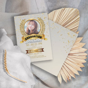 Convites Laurel Wreath Graduation Photo ID833