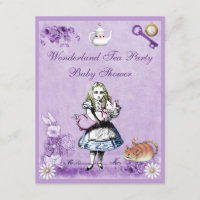 Lavanda Alice no chá de fraldas do tea party do