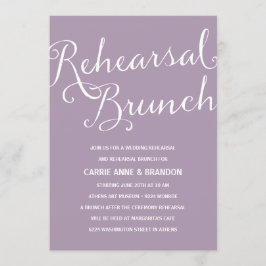 Convites Lavanda bonito | Brunch de ensaio de caligrafia