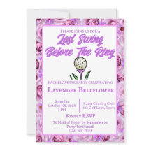 Lavanda de golfe de festa de solteira ou Chá de pa