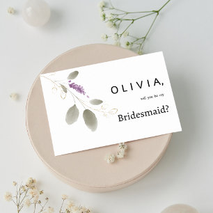 Convites Lavanda de hortelã dourada, cor d'água floral Brid