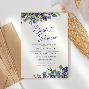 Convites Lavanda e Chá de panela Eucalyptus