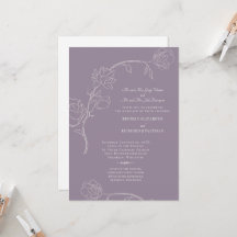 Lavanda Elegante Ambos os Conjuntos de Pais Floral