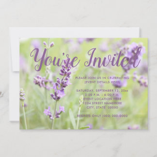 Convites Lavanda em Flor