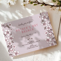 Lavanda Floral Dia de as mães Elegante Brunch