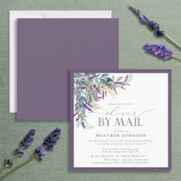 Lavanda Floral Watercolor Chá de panela Mail