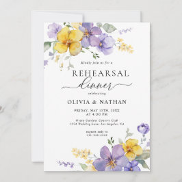 Convites Lavanda Janto de ensaio de Boho Amarelo Dourado Fl