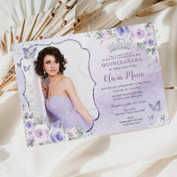 Lavanda Lilac Purple Foto Floral Quinceañera