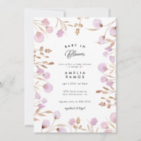 Lavanda Lilás Chá de fraldas de Flor de Aquarela