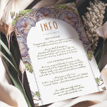 Convites Lavanda Petunia Weding INFO Vintage Art Nouveau<br><div class="desc">Cartão INFO de Casamento vintage Art Nouveau de Alphonse Mucha num design floral, romântico e caprichoso. Os florescimentos vitorianos complementam os tipos clássicos de arte deco fonts. Introduza as suas informações personalizadas e está concluído. Se você quiser alterar a design, clique no botão azul "Personalizar". Muito obrigado por considerar a...</div>