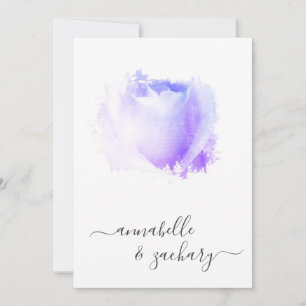 Convites *~* Lavanda QR Rosa QR RSVP Floral - AR8 Casado em