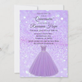 Convites Lavanda Quinceanera
