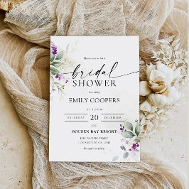 Convites Lavanda verde roxo