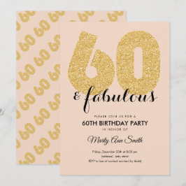 Convites Lave Dourada Brilhante 60 e Festa de aniversário f