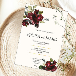 Convites Lavish Florals Wedding Invitation