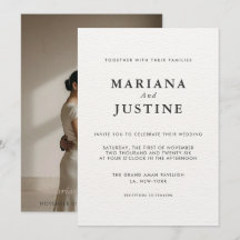 Layout de Foto de Casamento de Inverno Minimalista