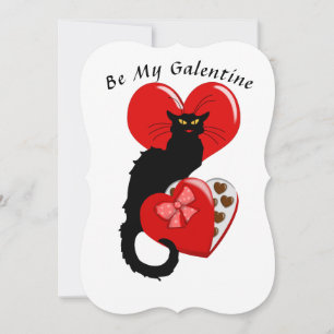 Convites Le Chat Noir Heart Candy Dia dos Namorados