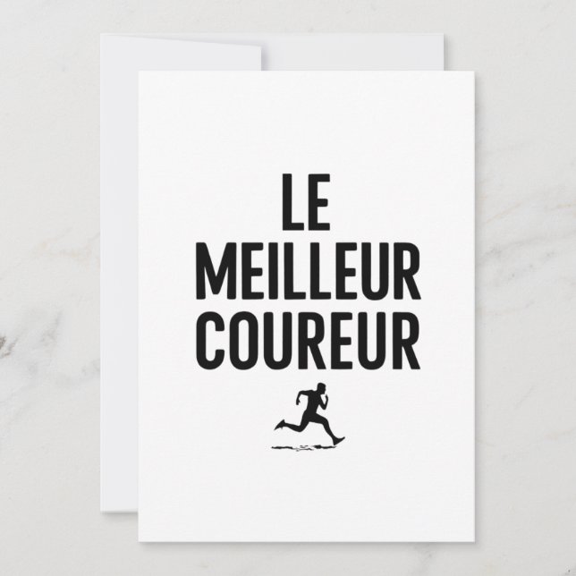 Convites le meilleur coureur  (Frente)