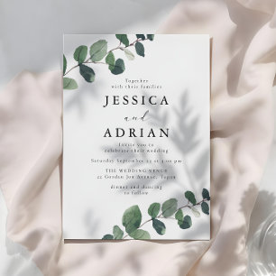 Convites Leafy Green Elegance Wedding
