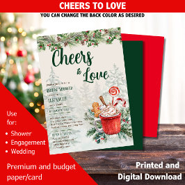 Convites LeahG anima o casamento do Chá de panela de invern