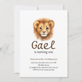 Convites Leão Primeiro Rei da Selva