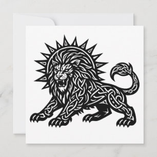 Convites Leão Zodíaco Sol‑Crina Leão   BurnsInHell