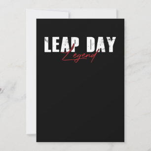 Convites Leap Day Legend Leap Year 29 Gift Fevereiro