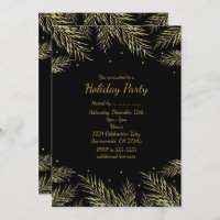 Convites Legais de Fir e Pontos de Pino Dourados