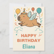 legal Capybara para meninos e meninas feliz aniver