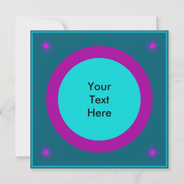 Convites Legal e Funky Meio século Moderno Quadrado (Frente)