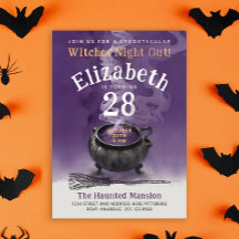 Legal Festa de aniversário de bruxas mágicas roxas