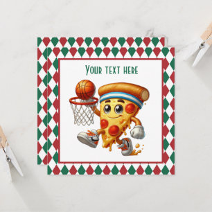 Convites Legal festa de pizza de basquete