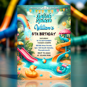 Convites Legal Summer splash pad 4° aniversário