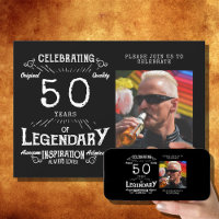 Legenda 50º aniversário Foto preta